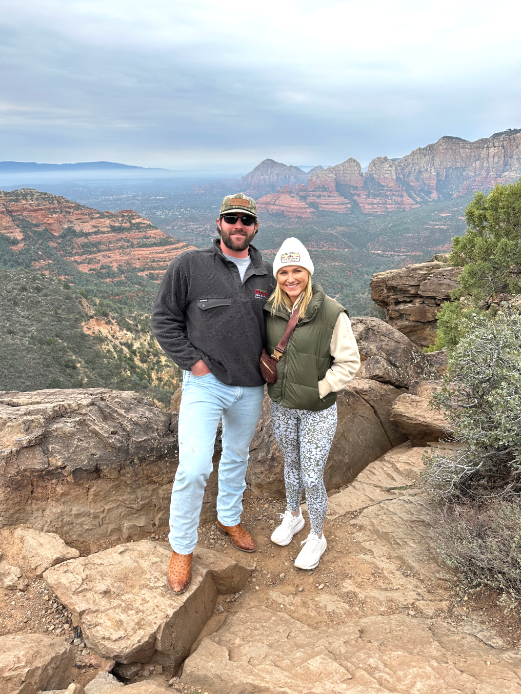 Sedona red rock landscape viewed from UTV off-road trail