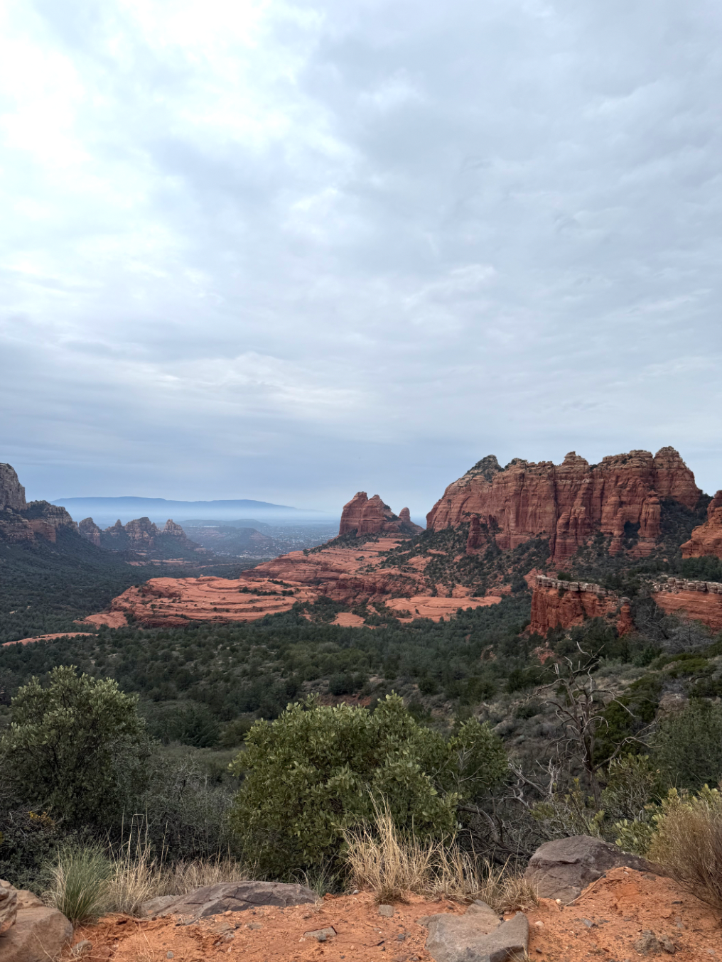 Sedona red rock landscape viewed from UTV off-road trail