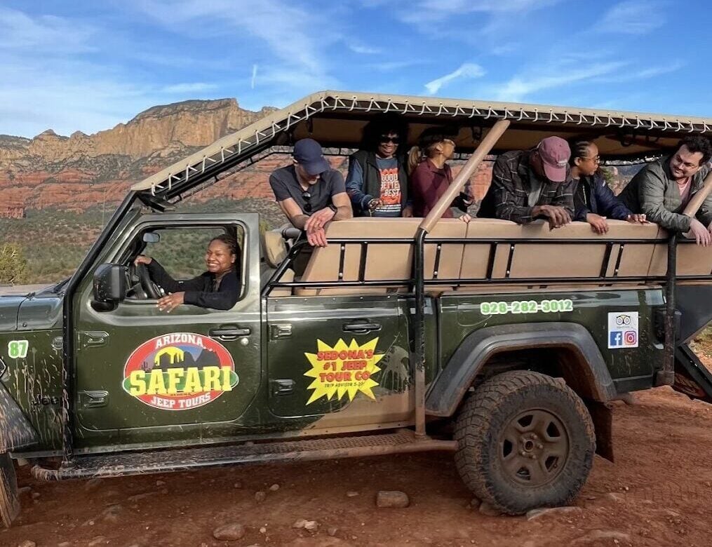 Sedona Local Partners & Favorites 3 Family riding a UTV rental through Sedona backcountry